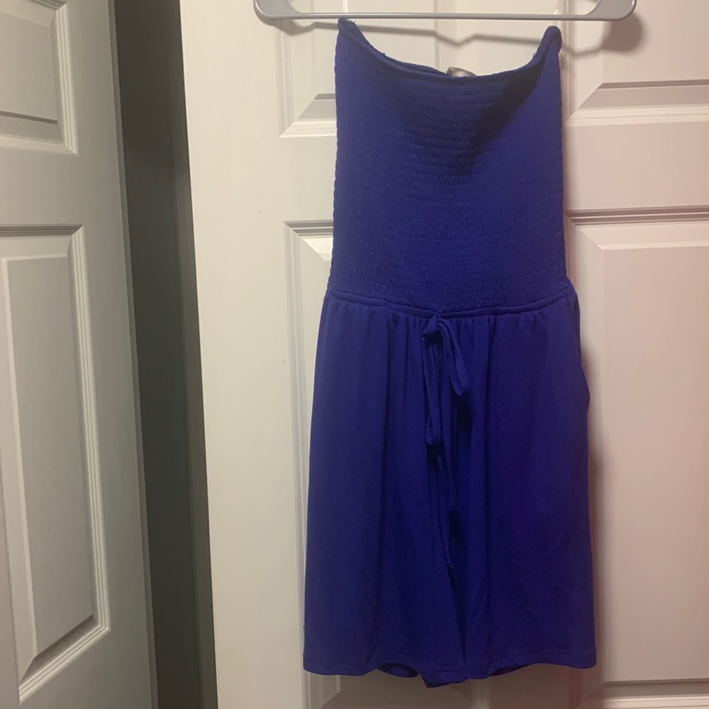 Blue shorts romper. Never worn!